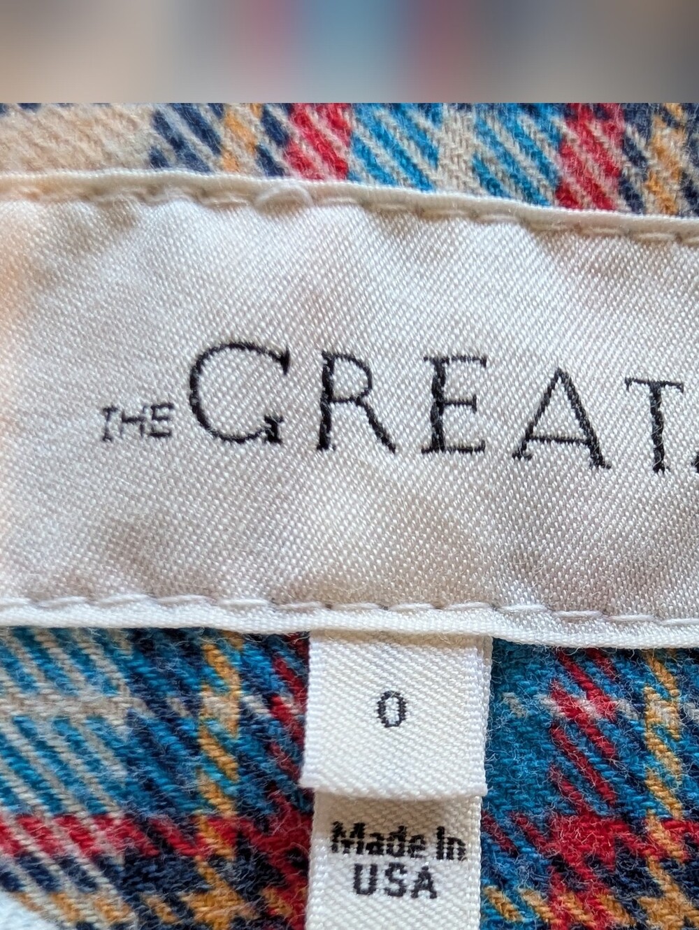THE GREAT Tableau Top Market Plaid - Picture 5 of 9